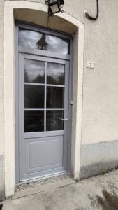 Porte entree Grise Dijon
