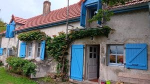 Volet battant Bleu Savigny les Beaune