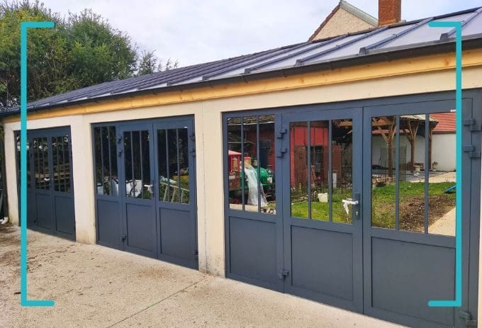 porte de garage style atelier Dijon Beaune