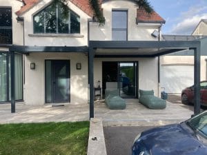 double pergola terrasse Dijon