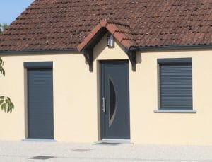 volet roulant gris sur mesure