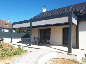 Pergola sur mesure avec screen Dijon Beaune