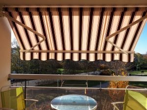 Store Banne rayé sur mesure