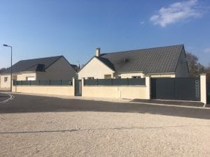 Cloture pleine Gris Dijon