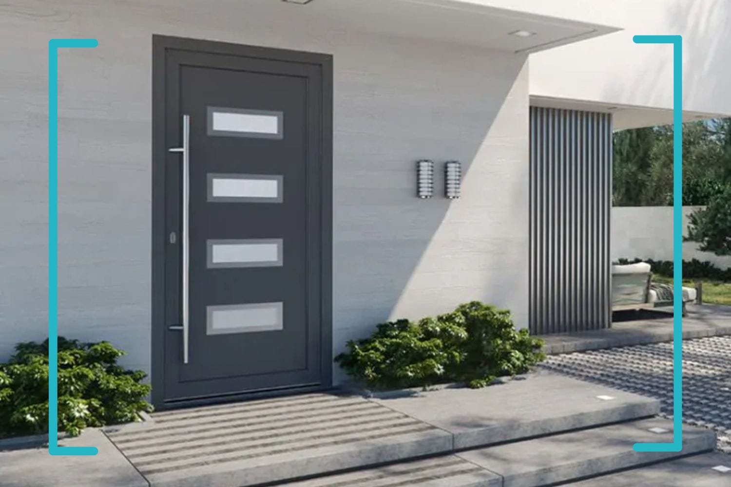 Porte entrée Aluminium sur mesure Dijon