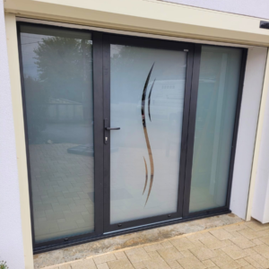 porte entree vitrée en Alu Cote d'Or